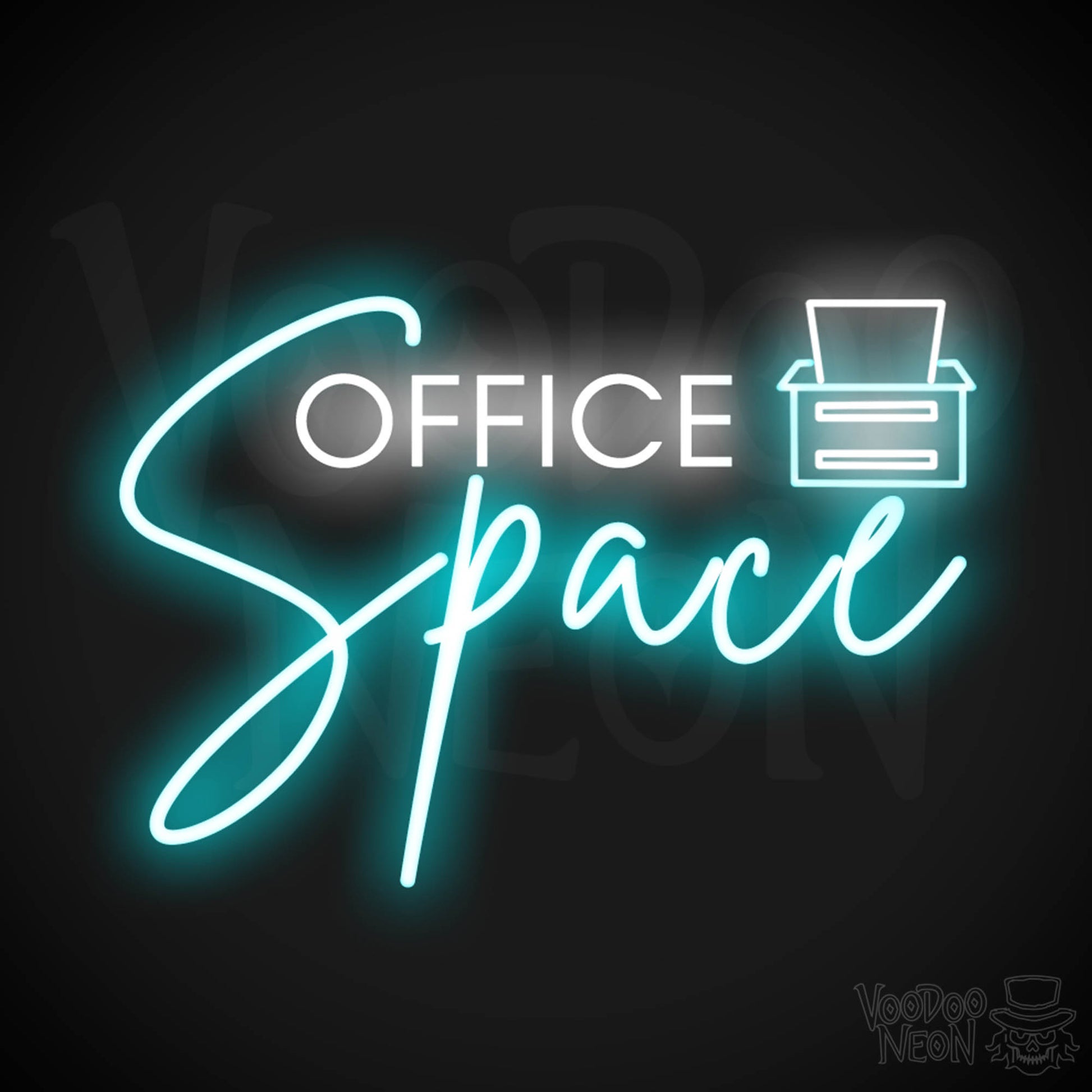 Office Space Neon Sign - Neon Office Space Sign - Color Multi-Color