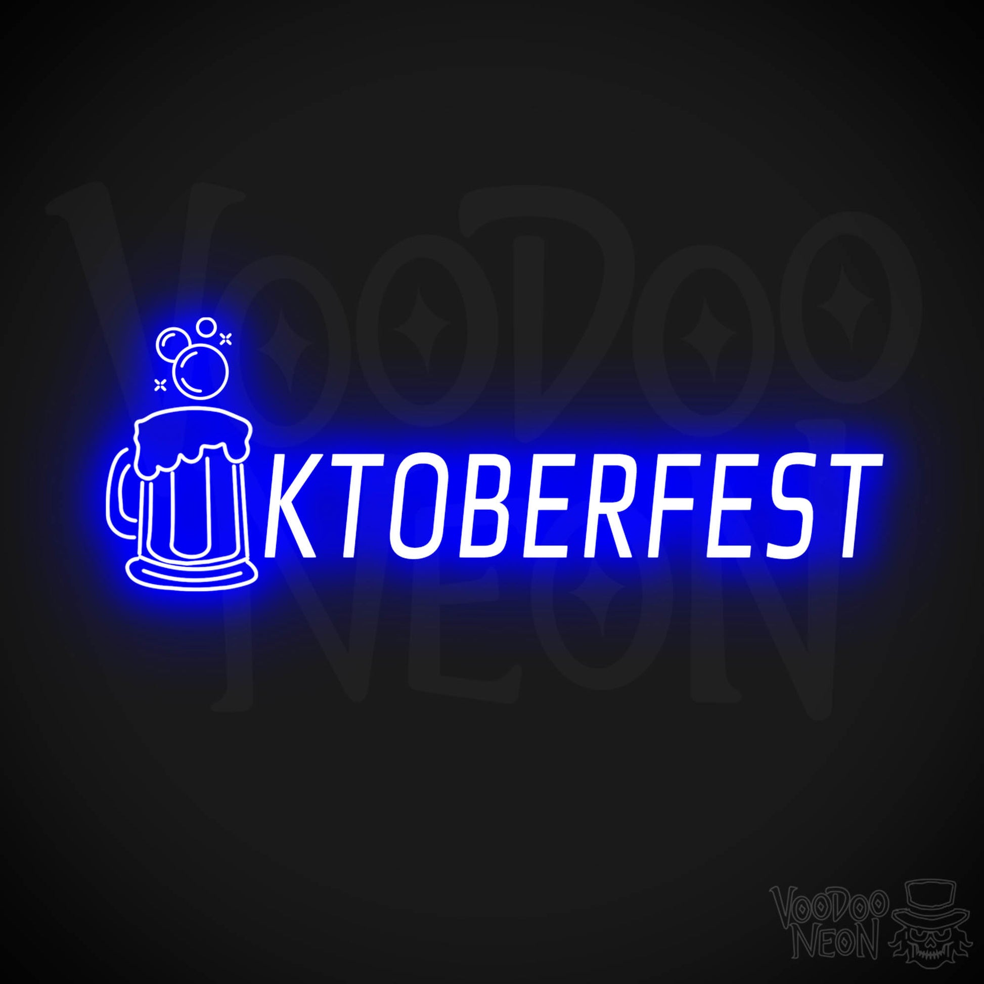 Oktober Fest Neon Sign - Neon Oktober Fest Sign - Color Dark Blue