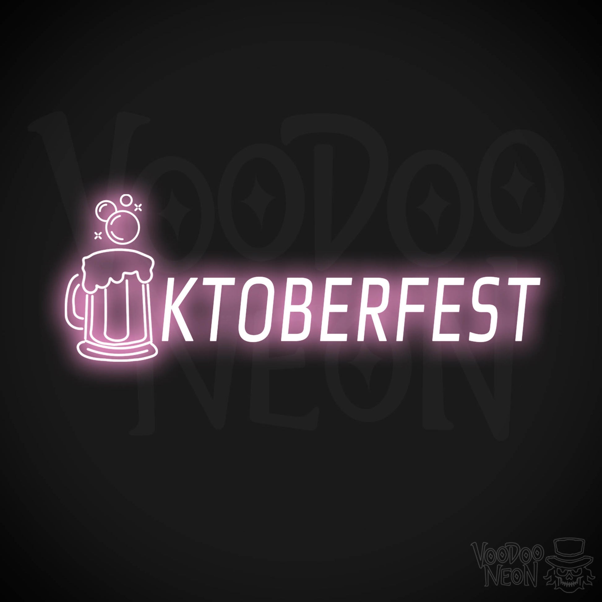 Oktober Fest Neon Sign - Neon Oktober Fest Sign - Color Light Pink