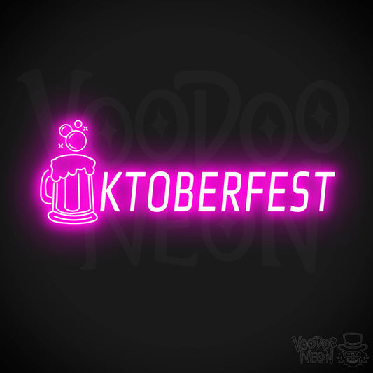 Oktober Fest Neon Sign - Neon Oktober Fest Sign - Color Pink