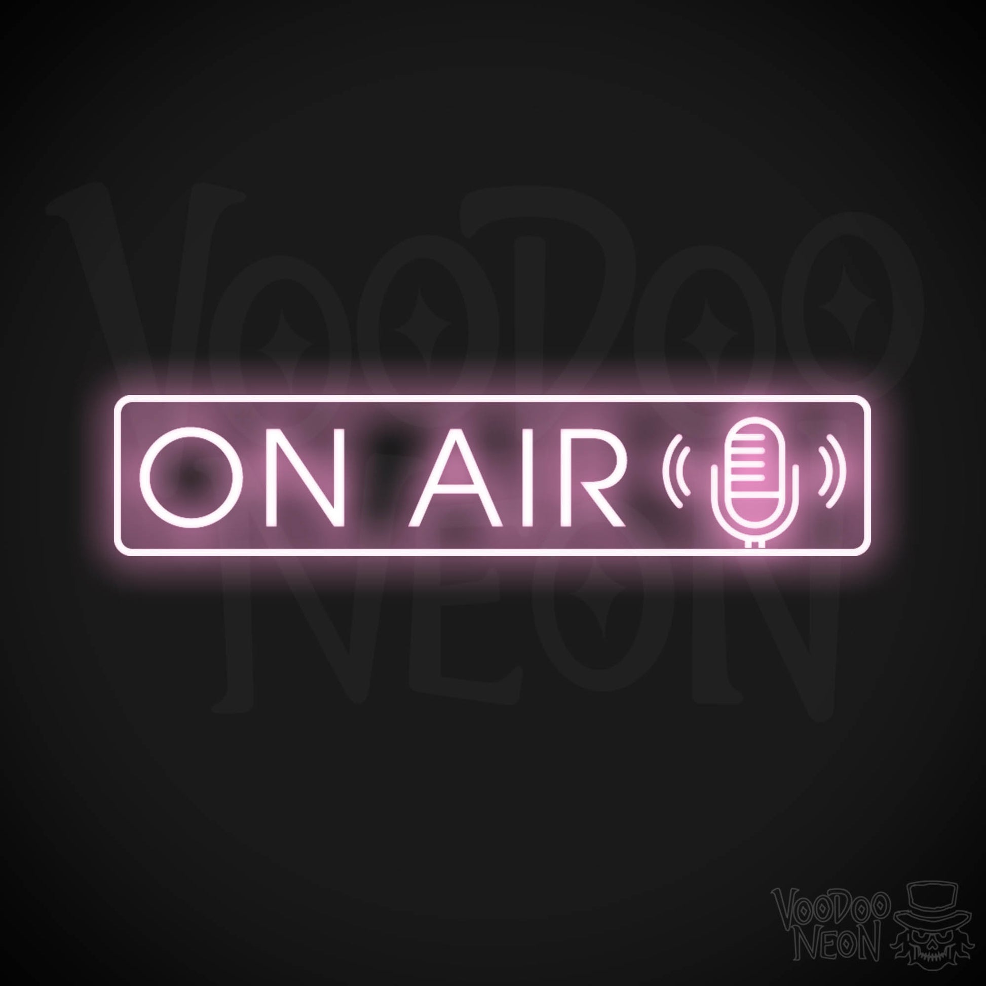 On Air Neon Sign - Neon On Air Sign - Podcast Sign - Color Light Pink