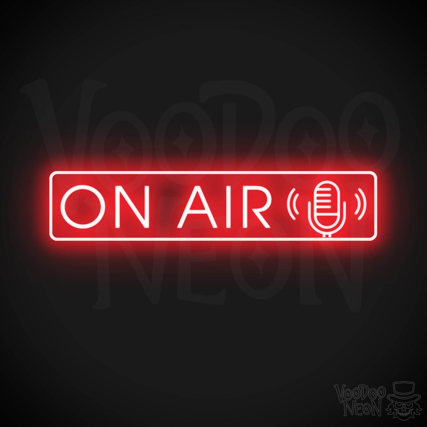 On Air Neon Sign - Neon On Air Sign - Podcast Sign - Color Red