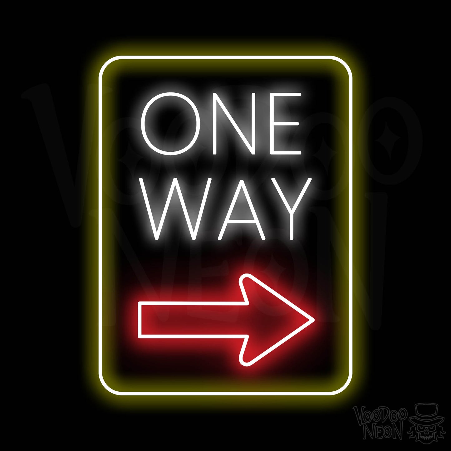 One Way Neon Sign - Multi-Color