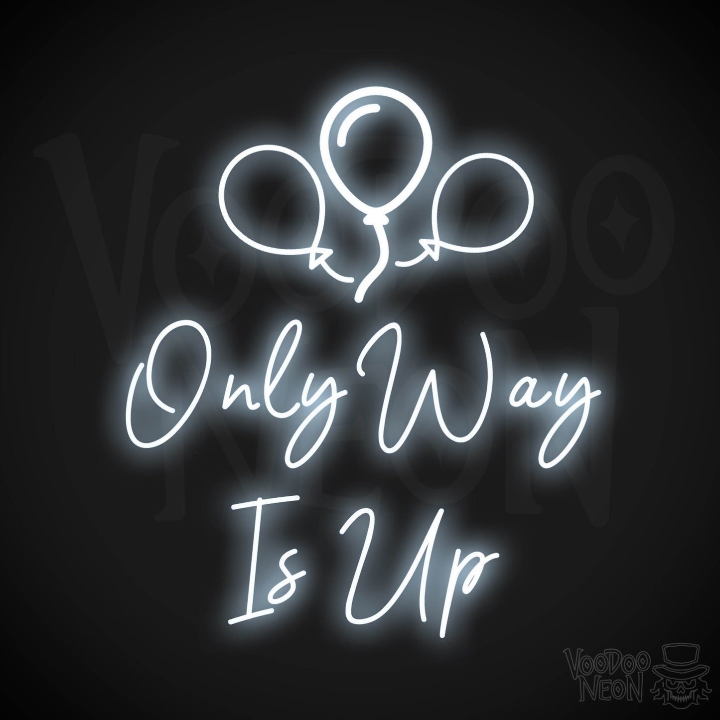 Only Way Is Up Neon Sign - Neon Only Way Is Up Sign - LED Wall Art - Color Cool White