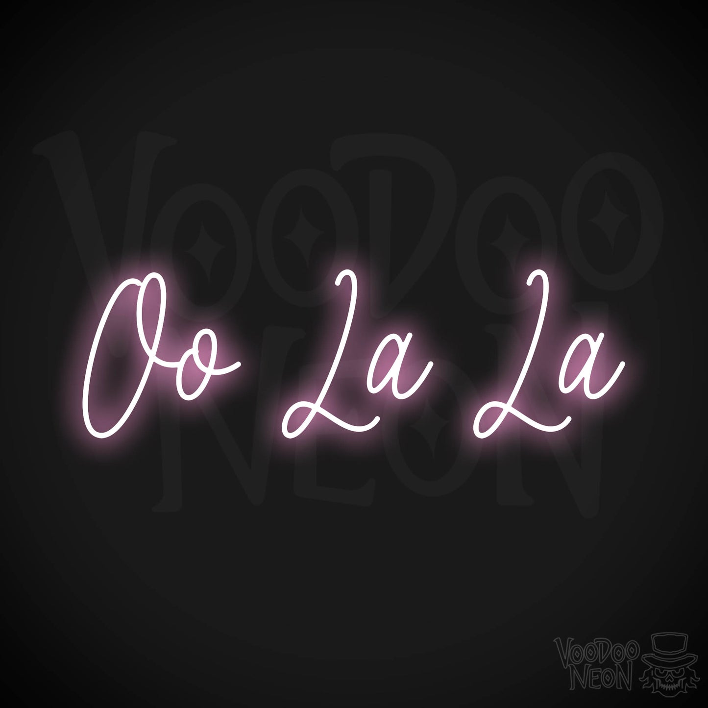 Oo La La Neon Sign - Light Pink