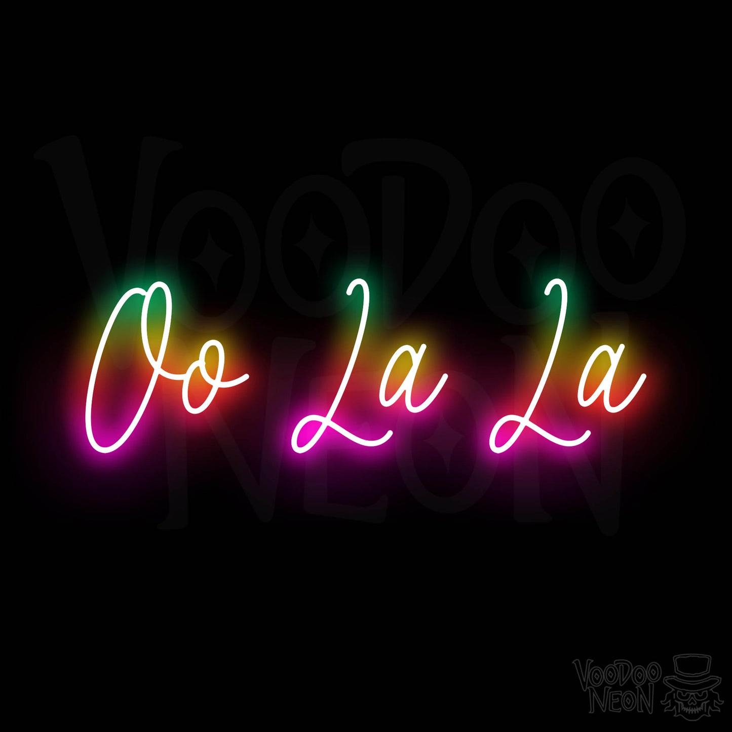 Oo La La Neon Sign - Multi-Color