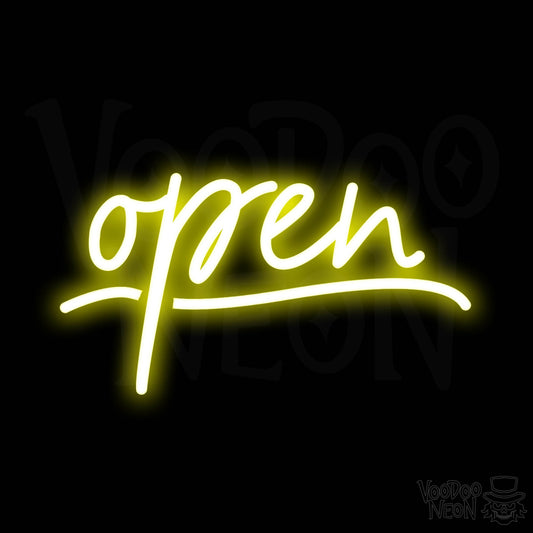 Open LED Neon - Yellow