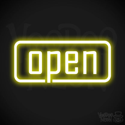 Open LED Neon - Yellow