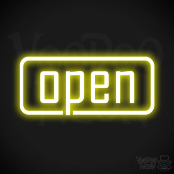 Open LED Neon - Yellow