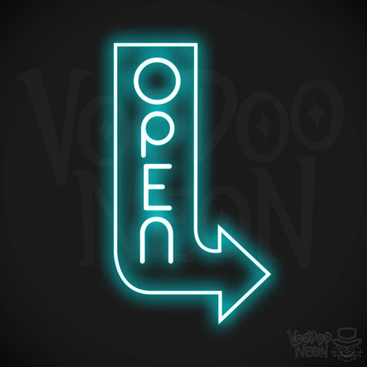 Open LED Neon - Ice Blue