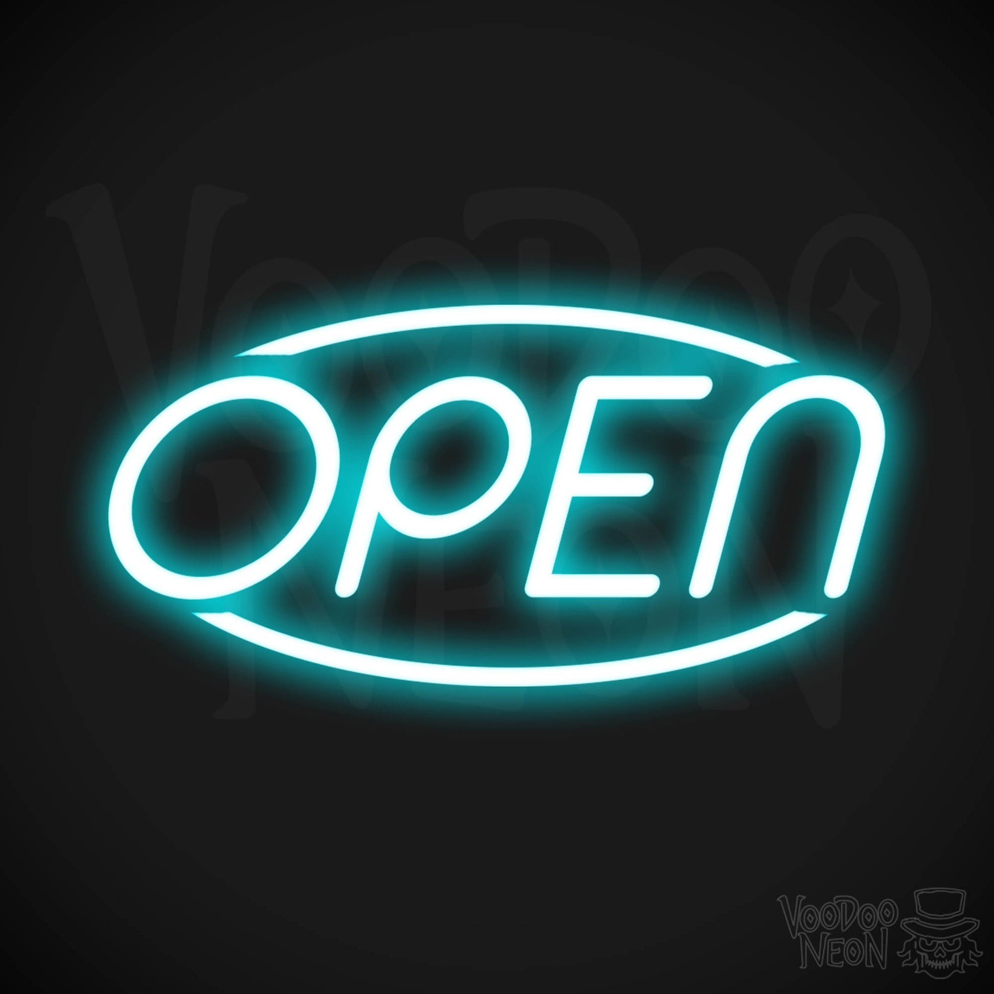 Open LED Neon - Ice Blue