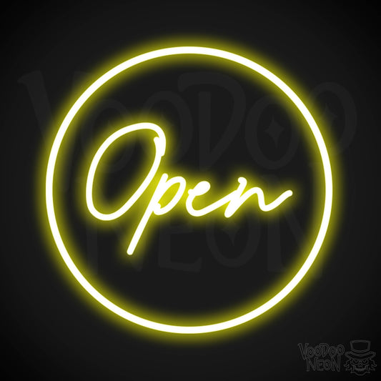 Open LED Neon - Yellow