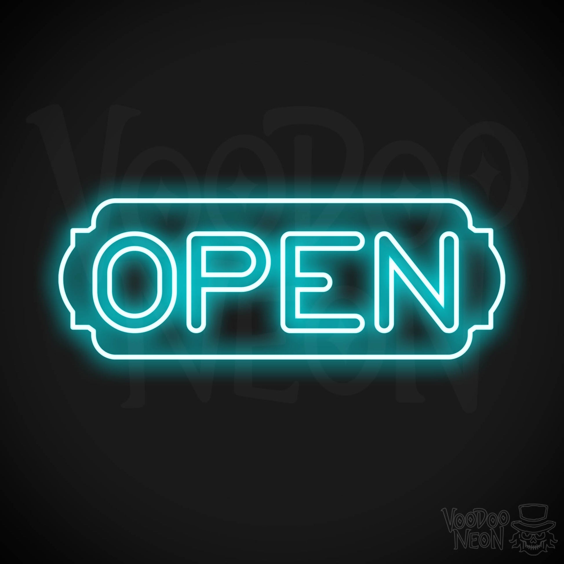 Open Neon Sign - Neon Business Open Sign - LED Signs - Color Ice Blue