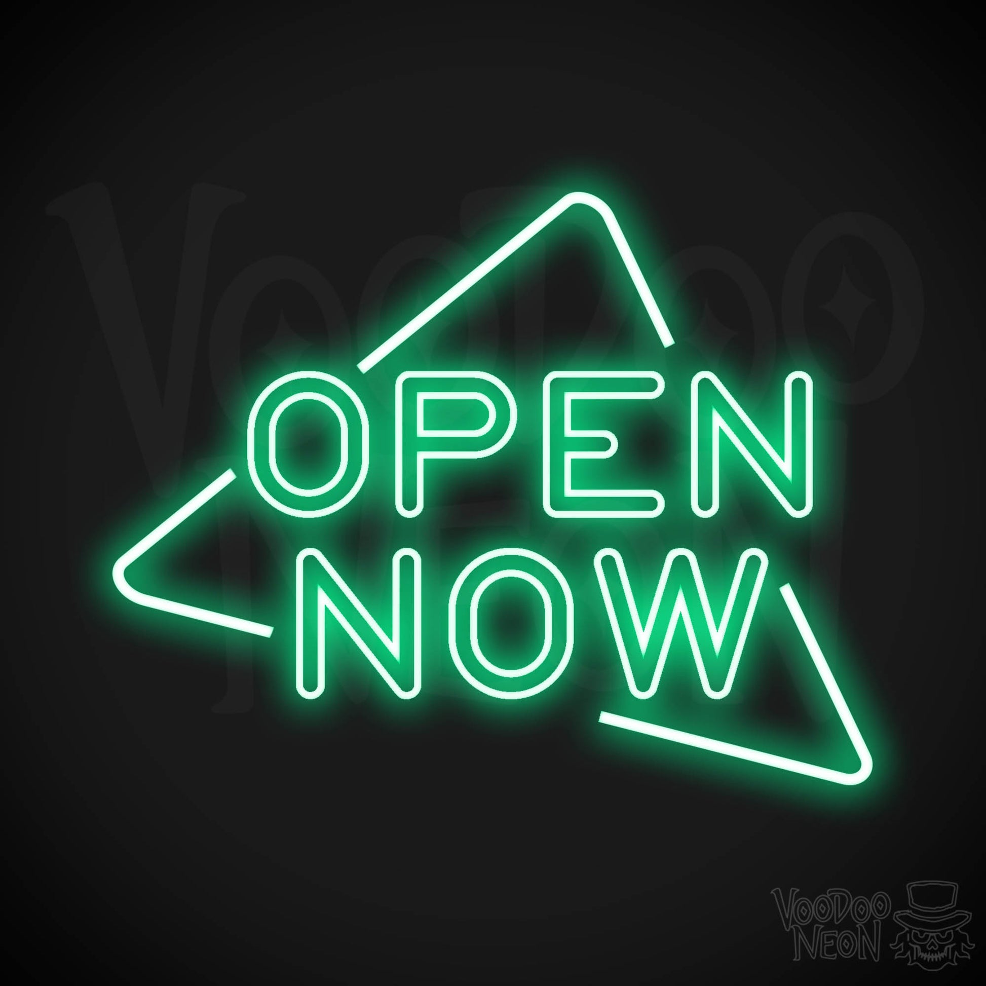 Neon Open Now Shop Sign - Open Now Neon Sign - LED Sign - Color Green