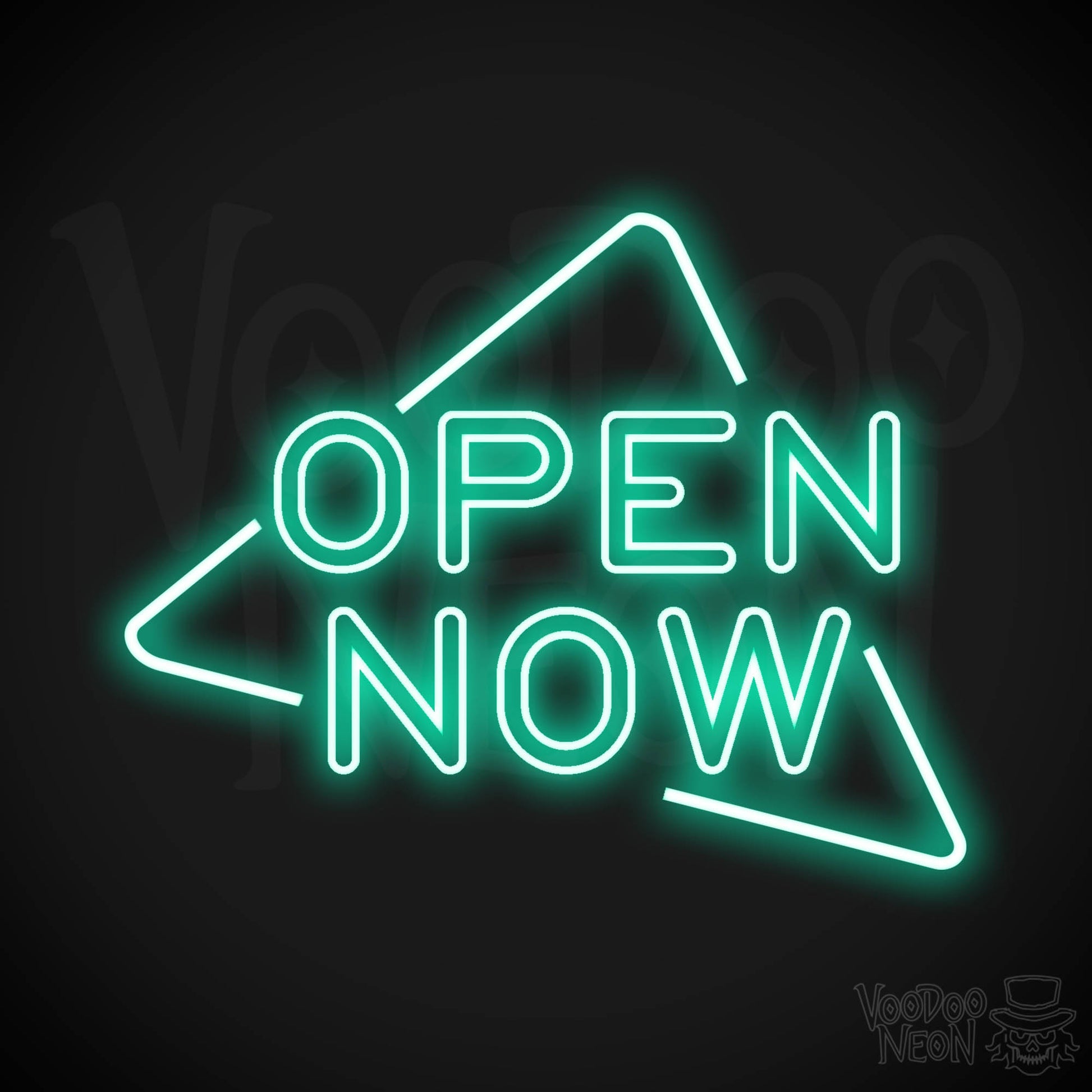 Neon Open Now Shop Sign - Open Now Neon Sign - LED Sign - Color Light Green