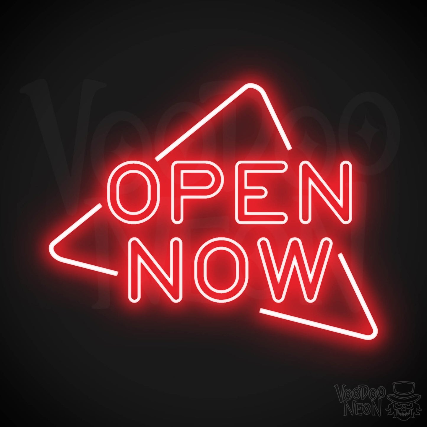 Neon Open Now Shop Sign - Open Now Neon Sign - LED Sign - Color Red