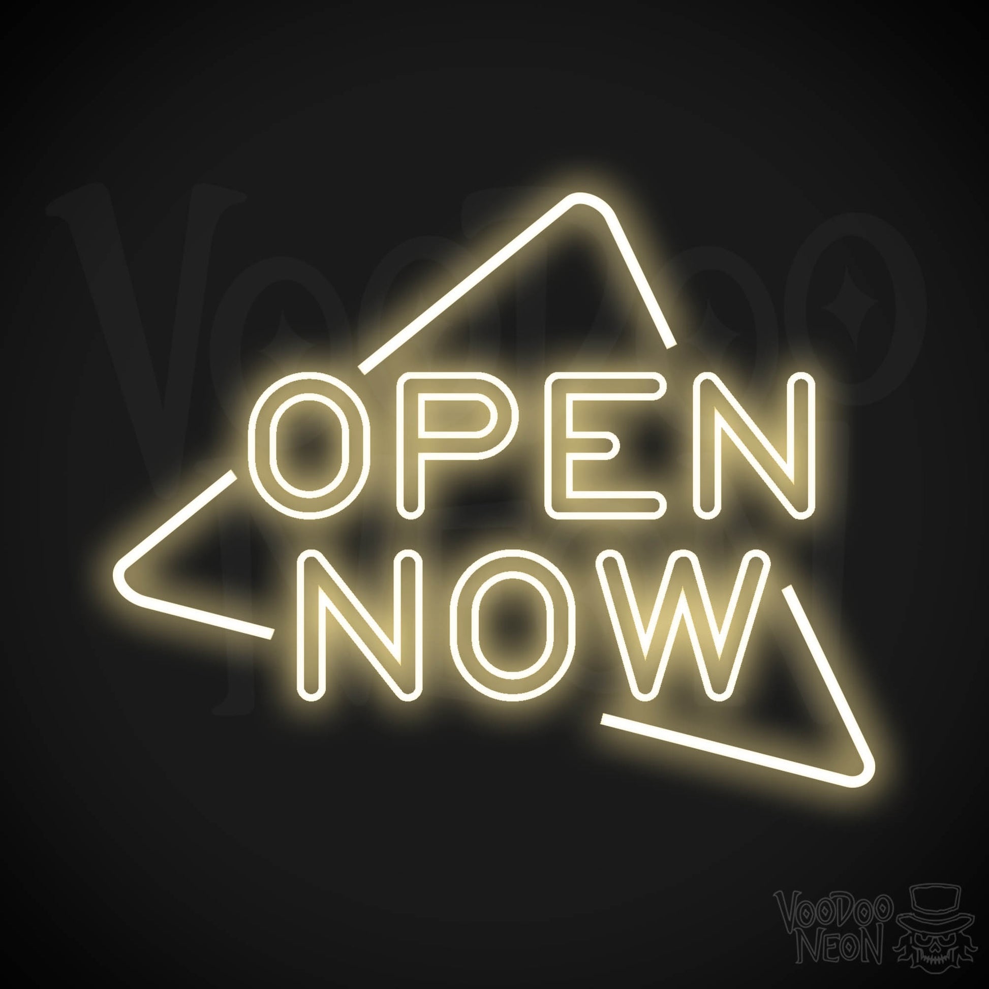 Neon Open Now Shop Sign - Open Now Neon Sign - LED Sign - Color Warm White