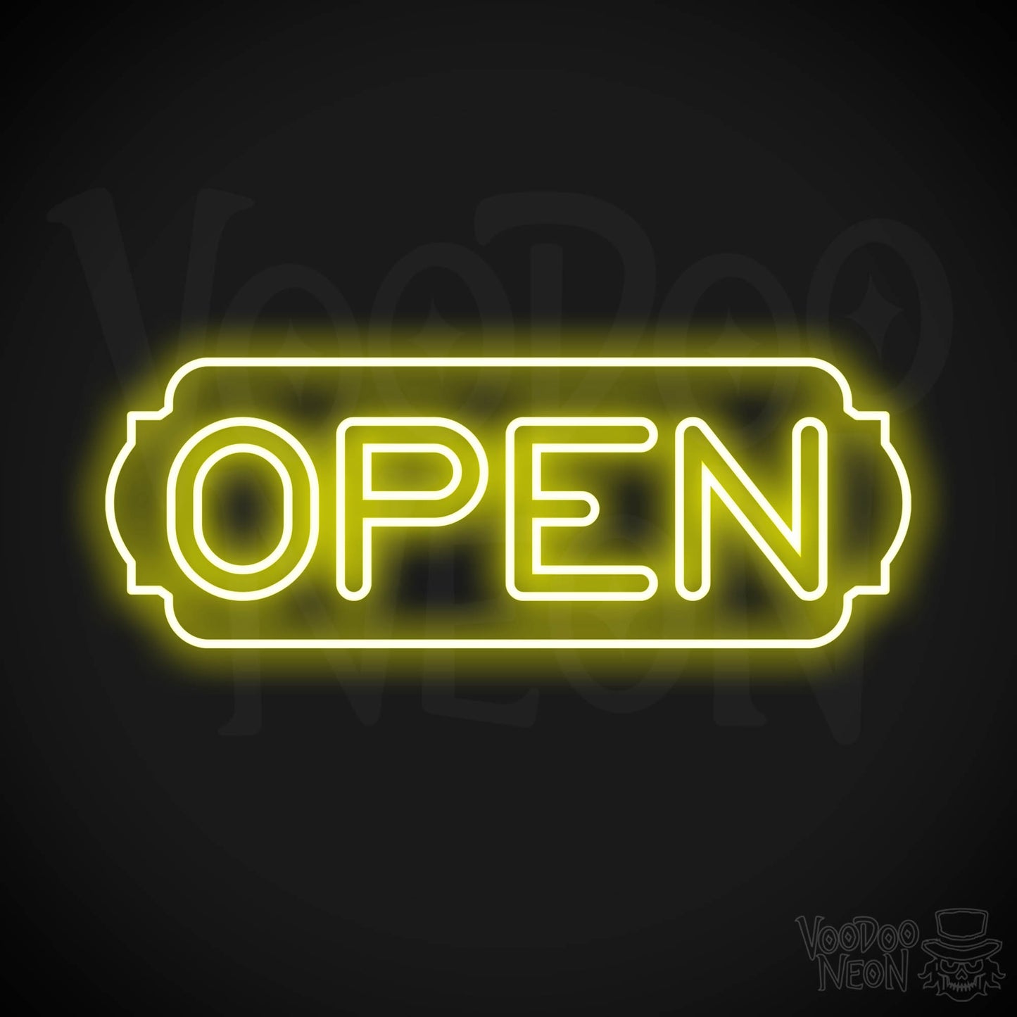 Open Neon Sign - Neon Business Open Sign - LED Signs - Color Yellow