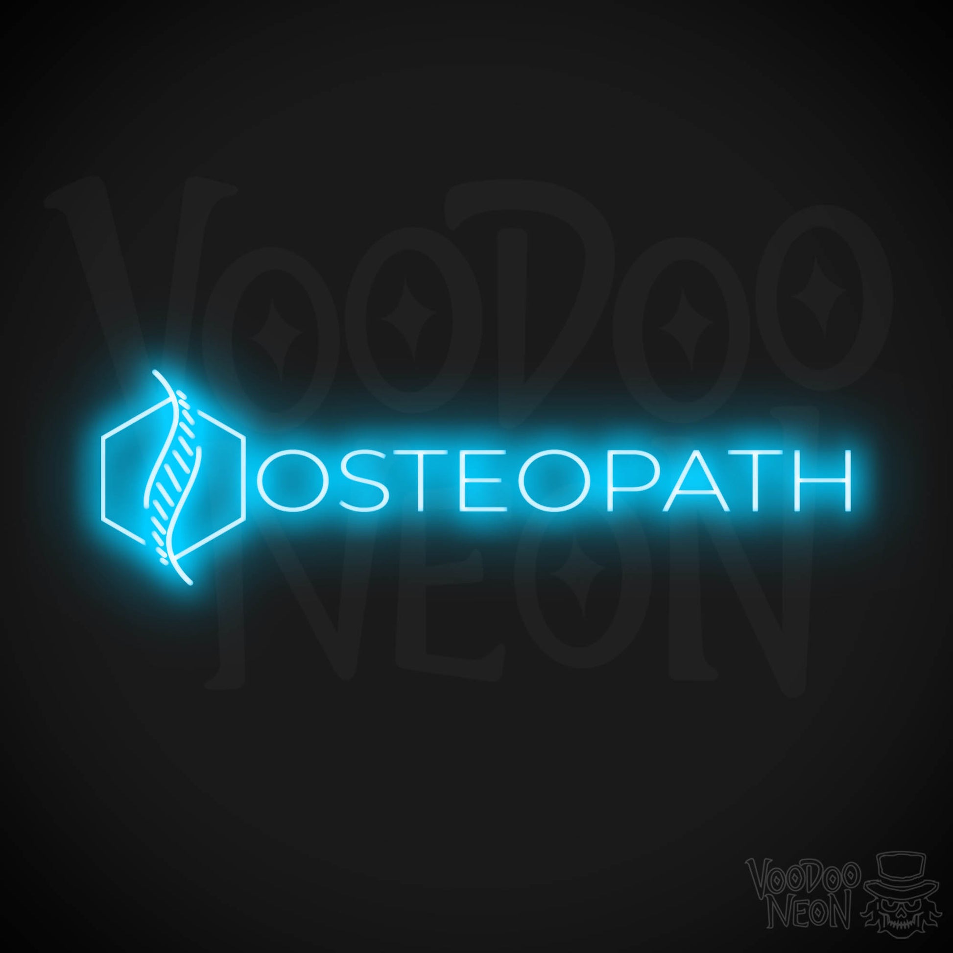 Osteopath LED Neon - Dark Blue