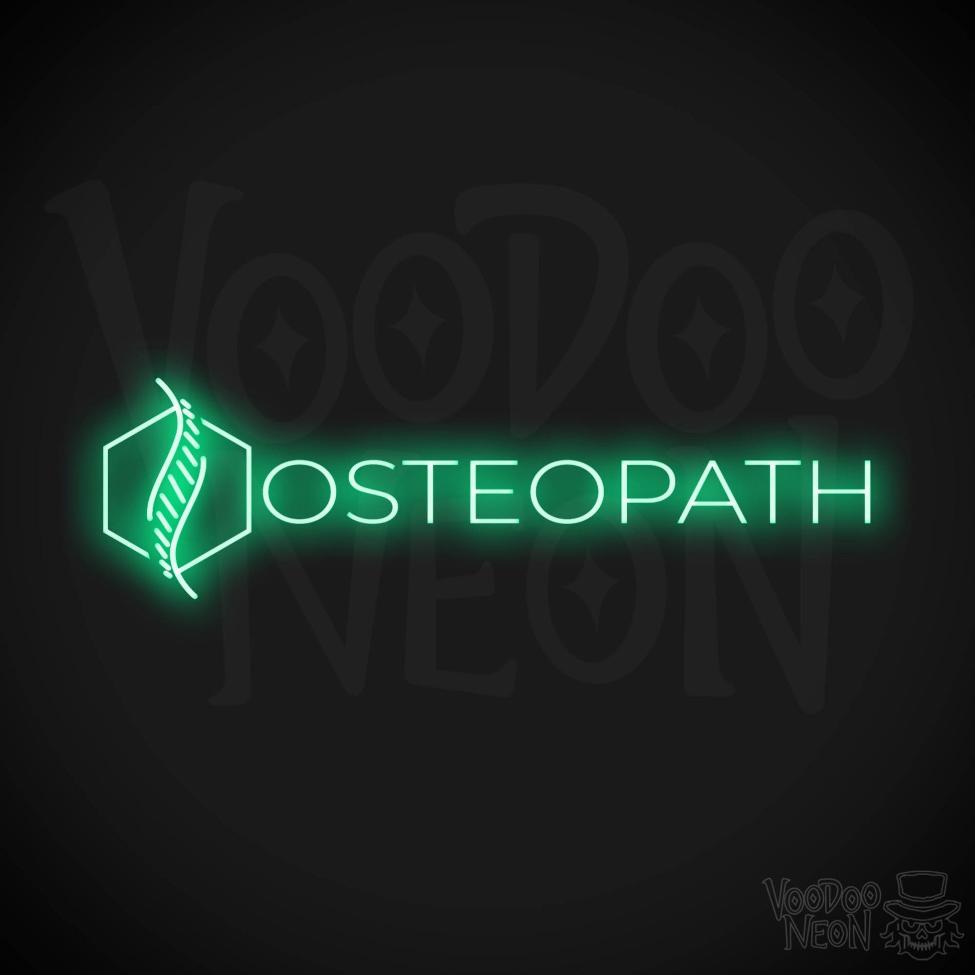 Osteopath LED Neon - Green