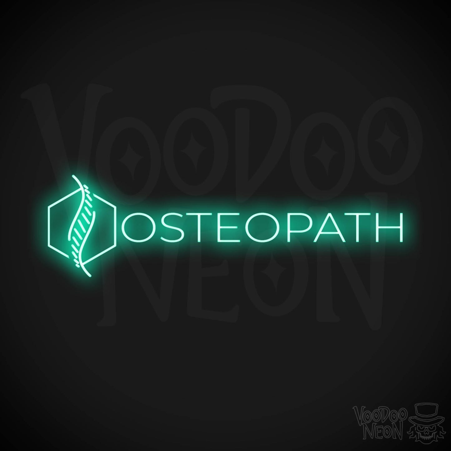 Osteopath LED Neon - Light Green