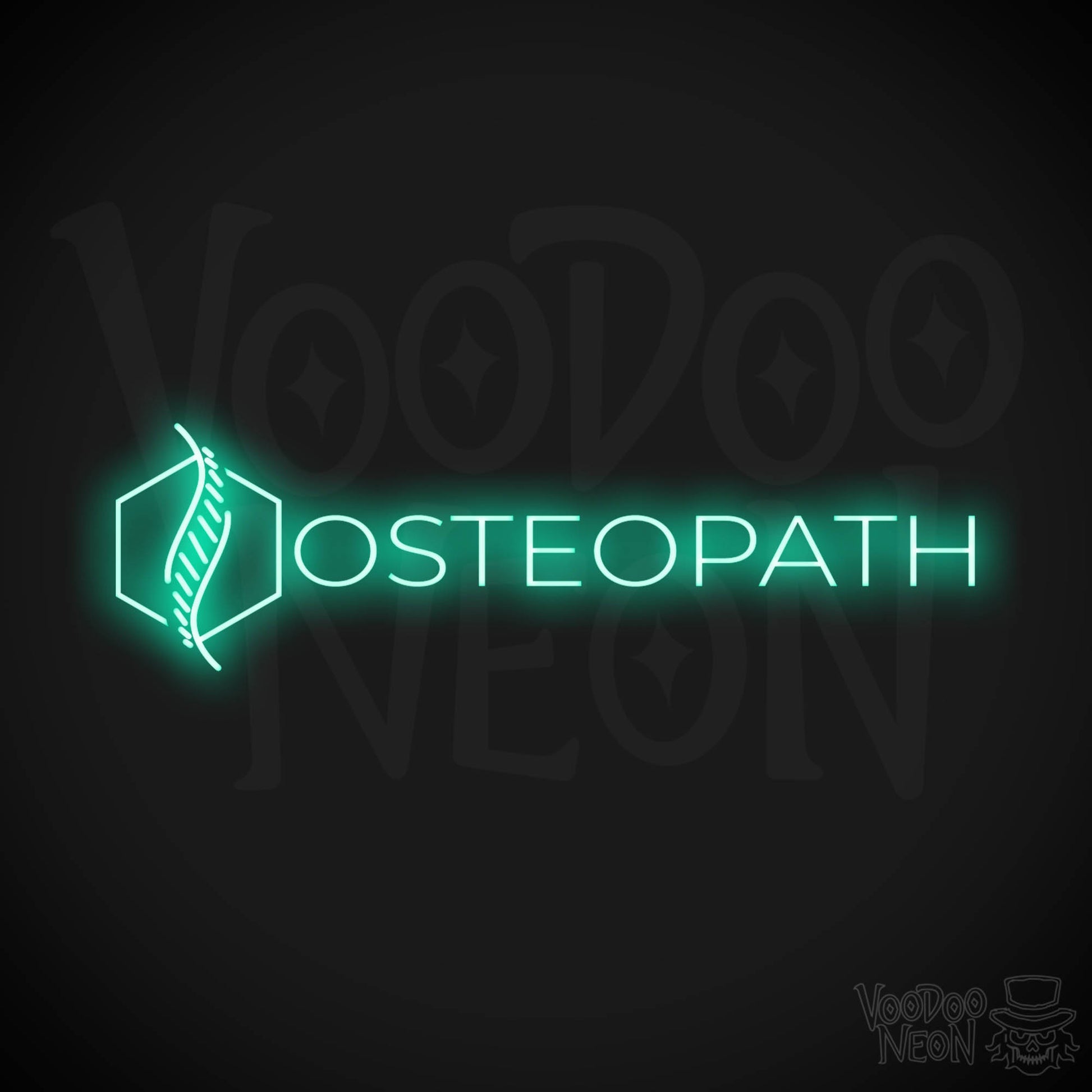 Osteopath LED Neon - Light Green