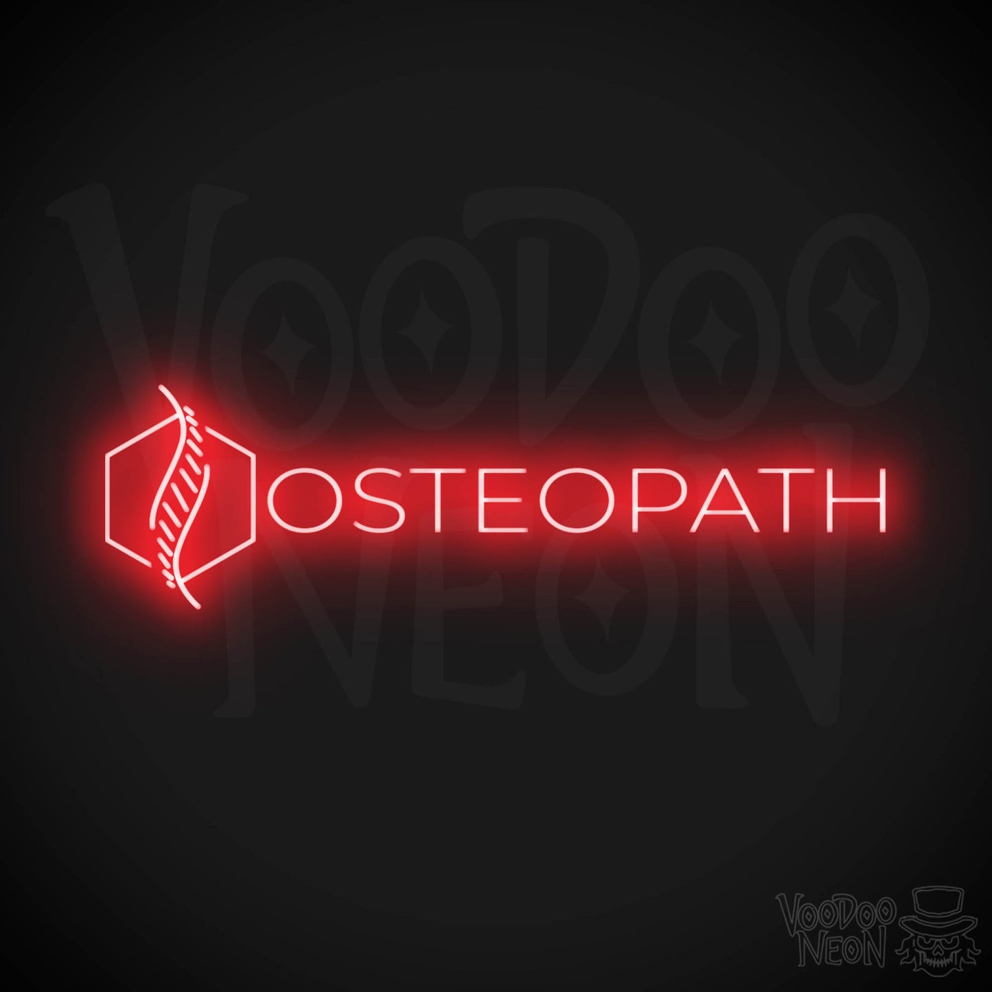 Osteopath LED Neon - Red