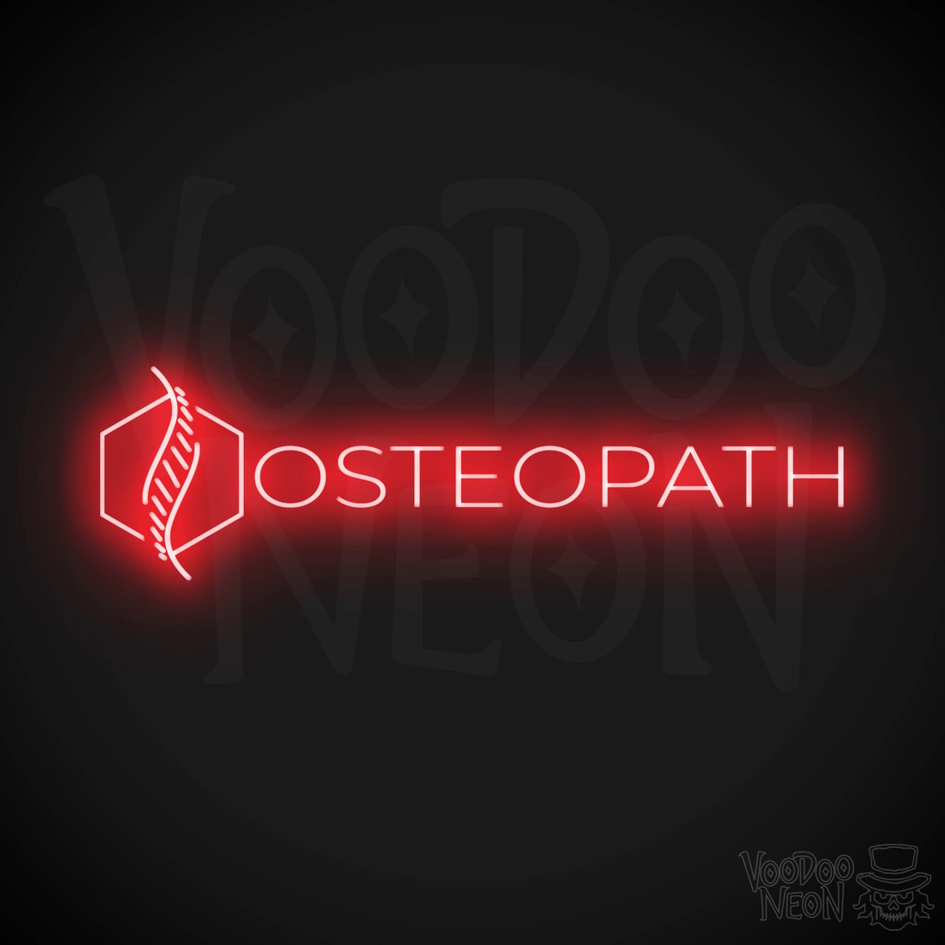 Osteopath LED Neon - Red