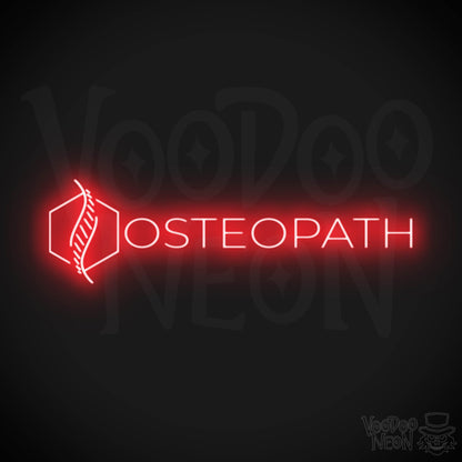 Osteopath LED Neon - Red