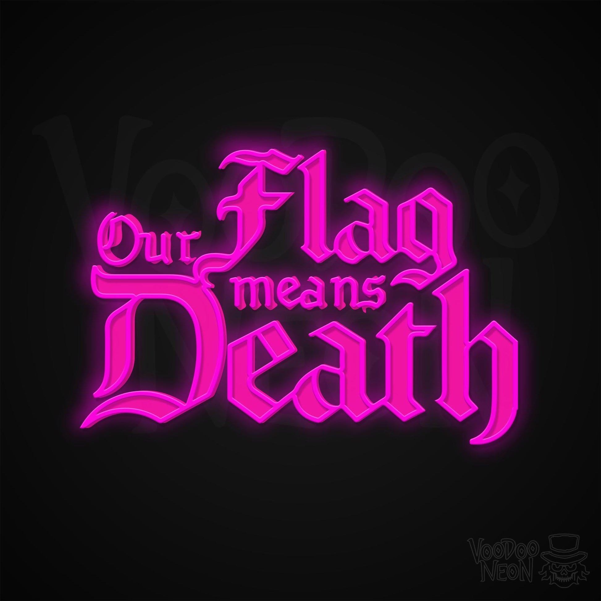 Our Flag Means Death Neon Sign - Multi-Color - Blackwall