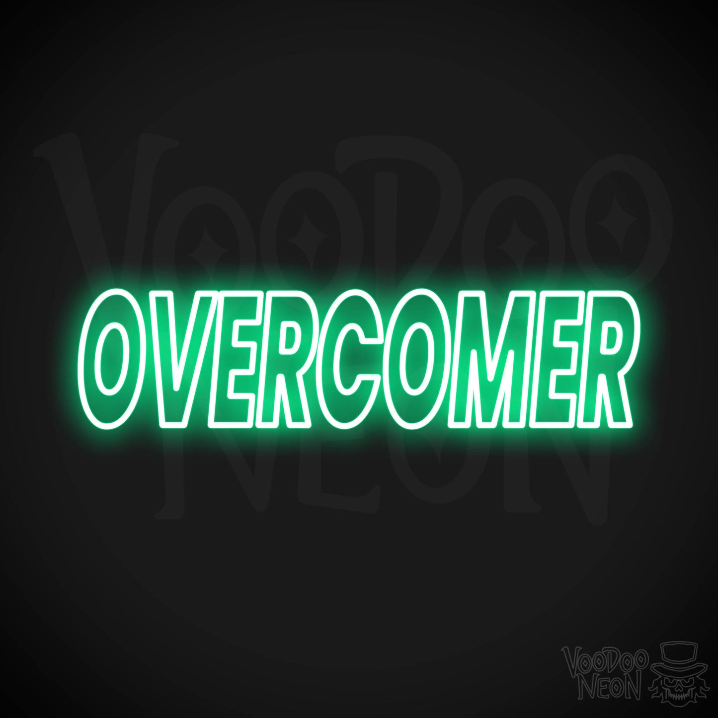 Overcomer Neon Sign - Green