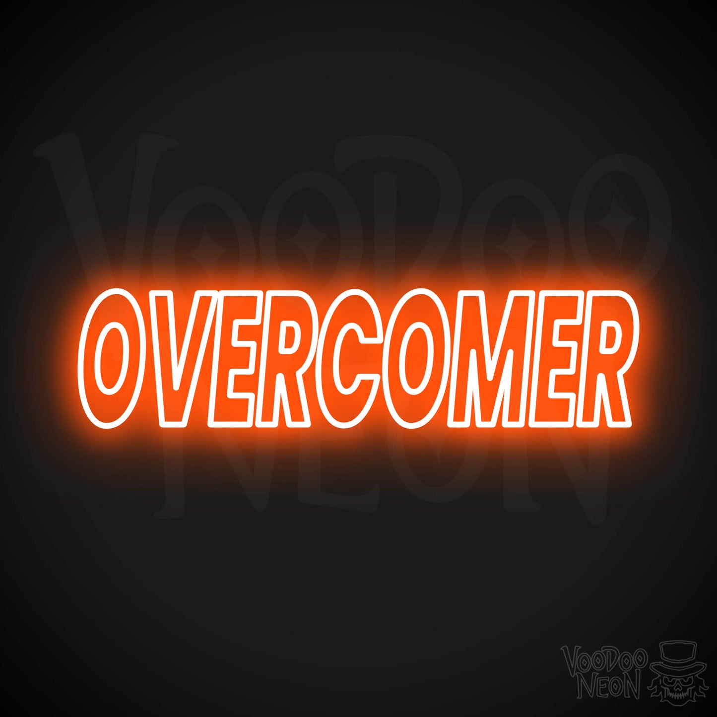 Overcomer Neon Sign - Orange