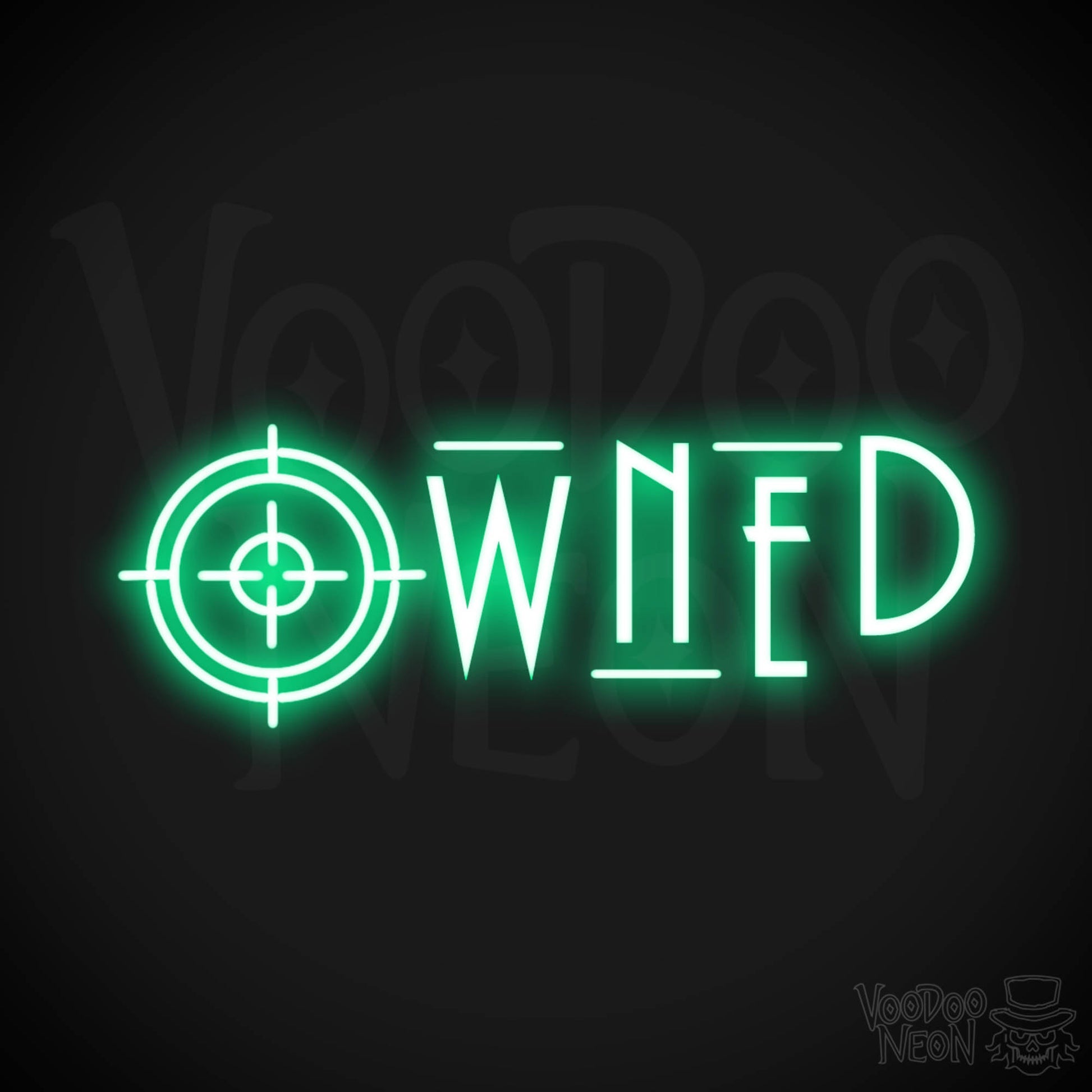 Owned Neon Sign - Owned Sign - Wall Art - Color Green
