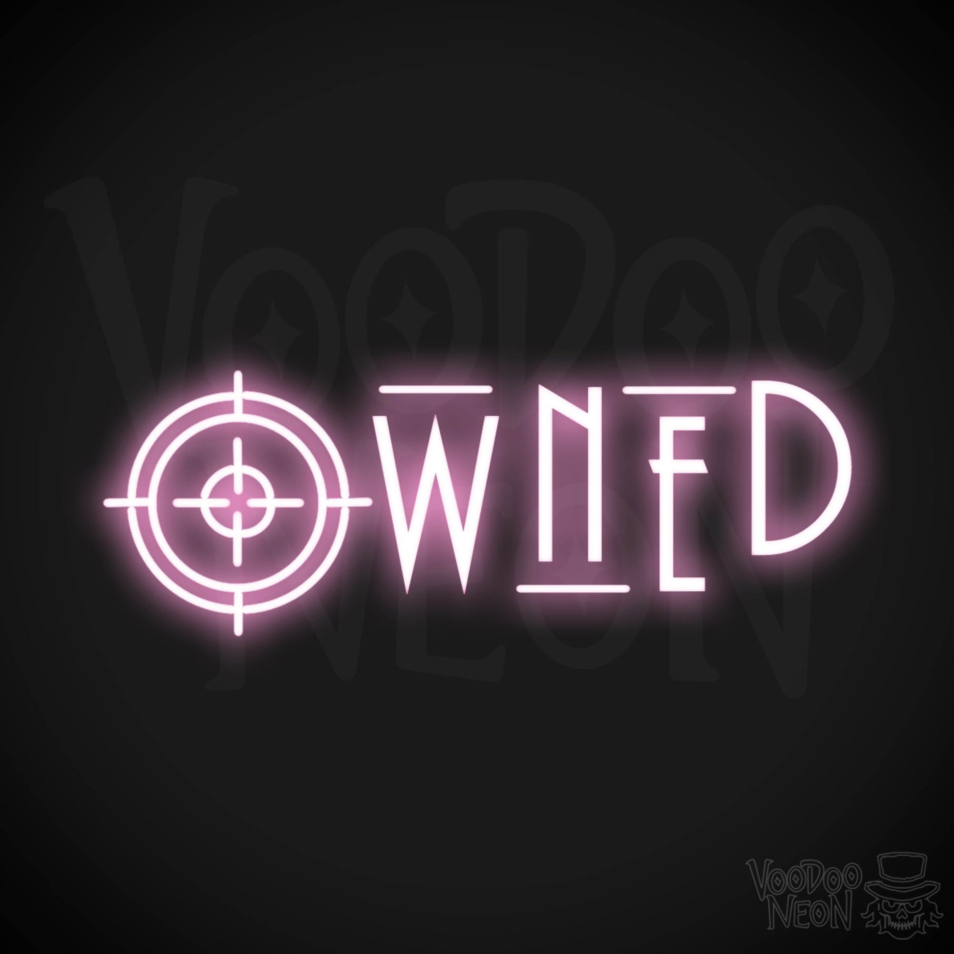 Owned Neon Sign - Owned Sign - Wall Art - Color Light Pink