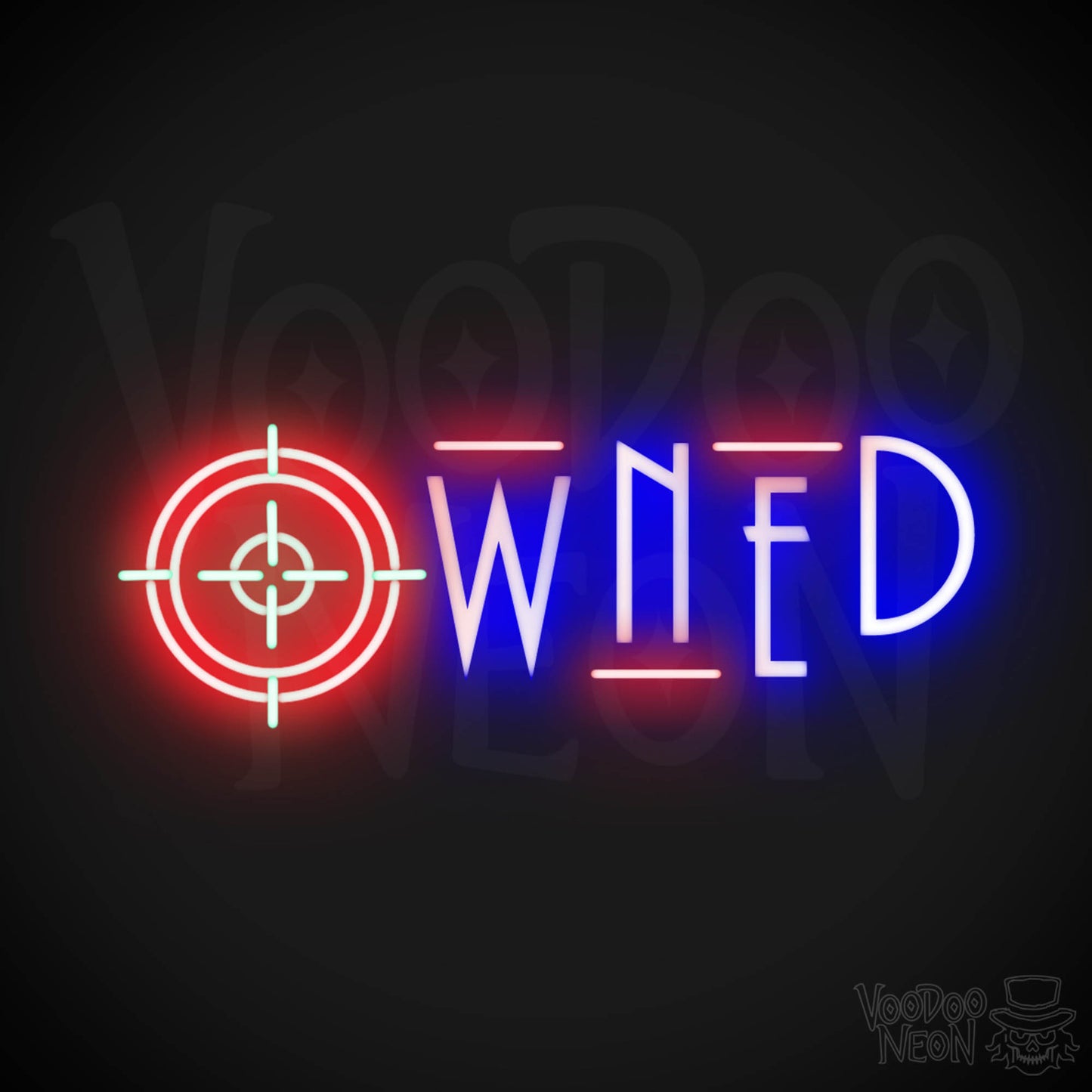 Owned Neon Sign - Owned Sign - Wall Art - Color Multi-Color