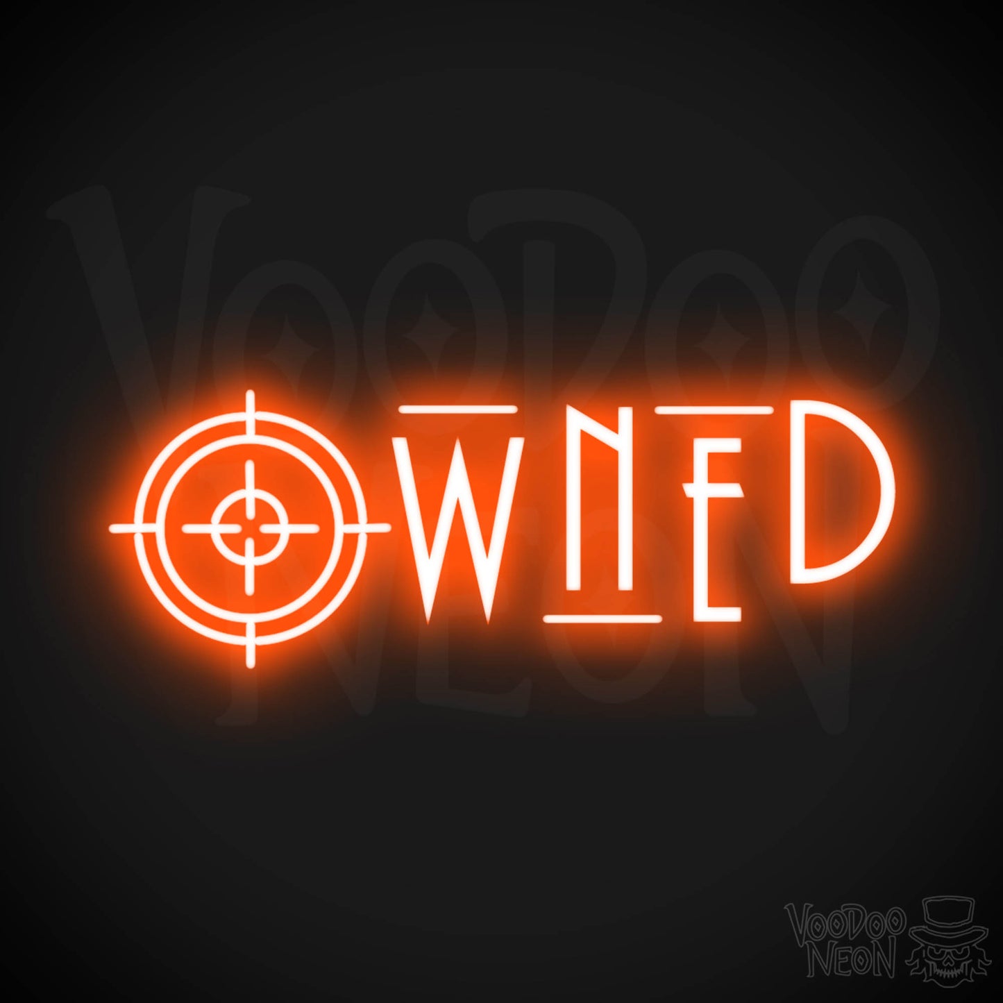 Owned Neon Sign - Owned Sign - Wall Art - Color Orange