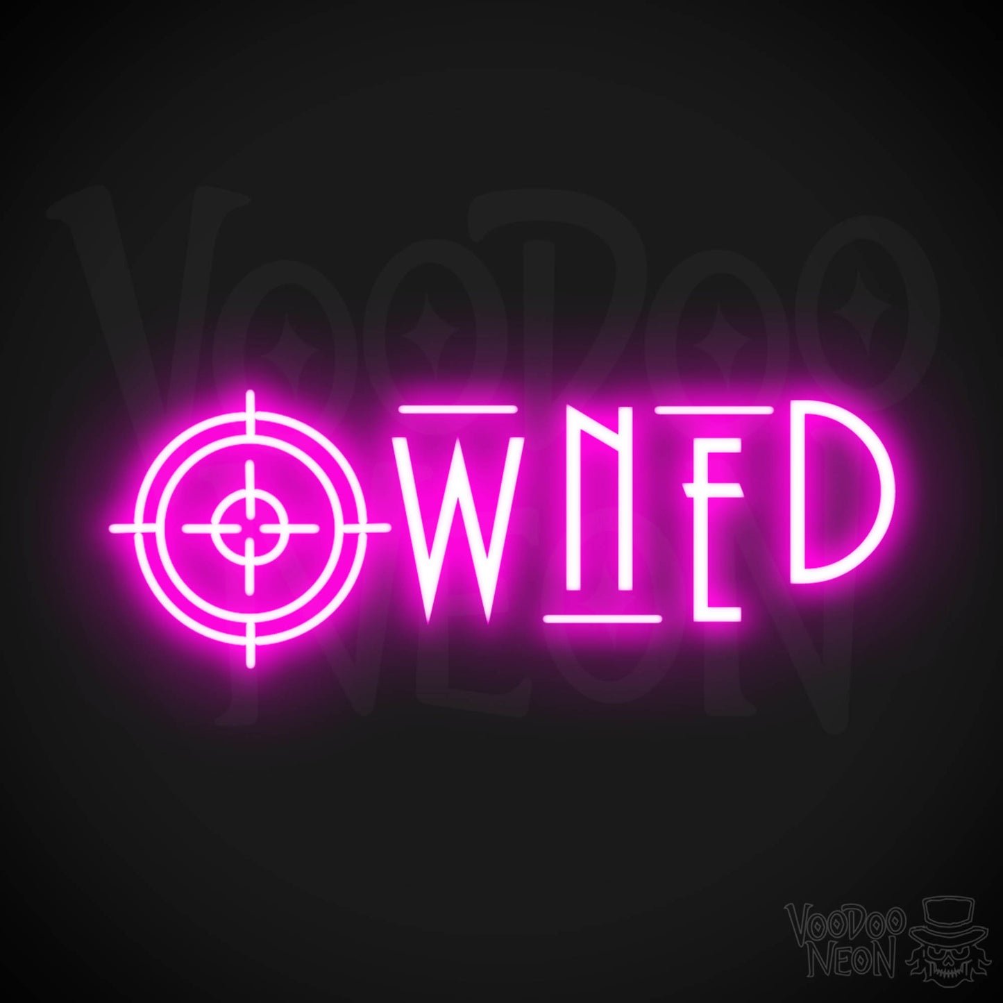 Owned Neon Sign - Owned Sign - Wall Art - Color Pink