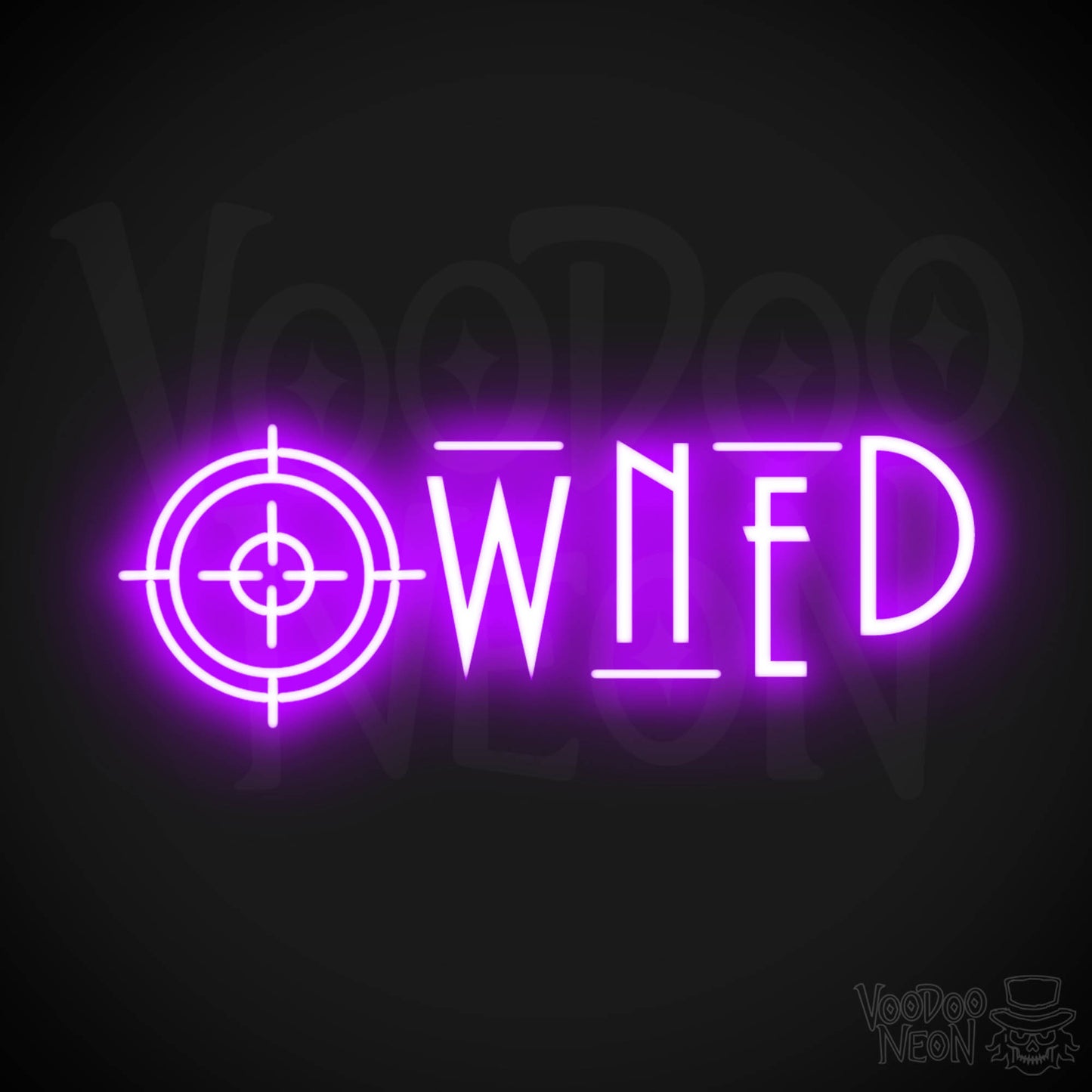Owned Neon Sign - Owned Sign - Wall Art - Color Purple