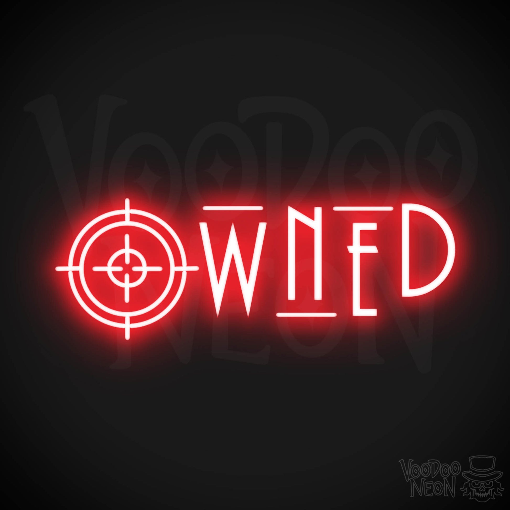 Owned Neon Sign - Owned Sign - Wall Art - Color Red