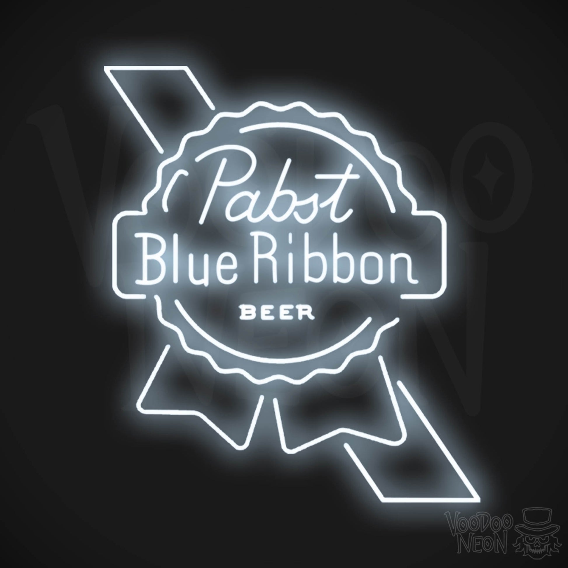 Pabst Blue Ribbon LED Neon - Cool White
