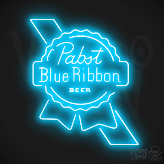 Pabst Blue Ribbon LED Neon - Dark Blue