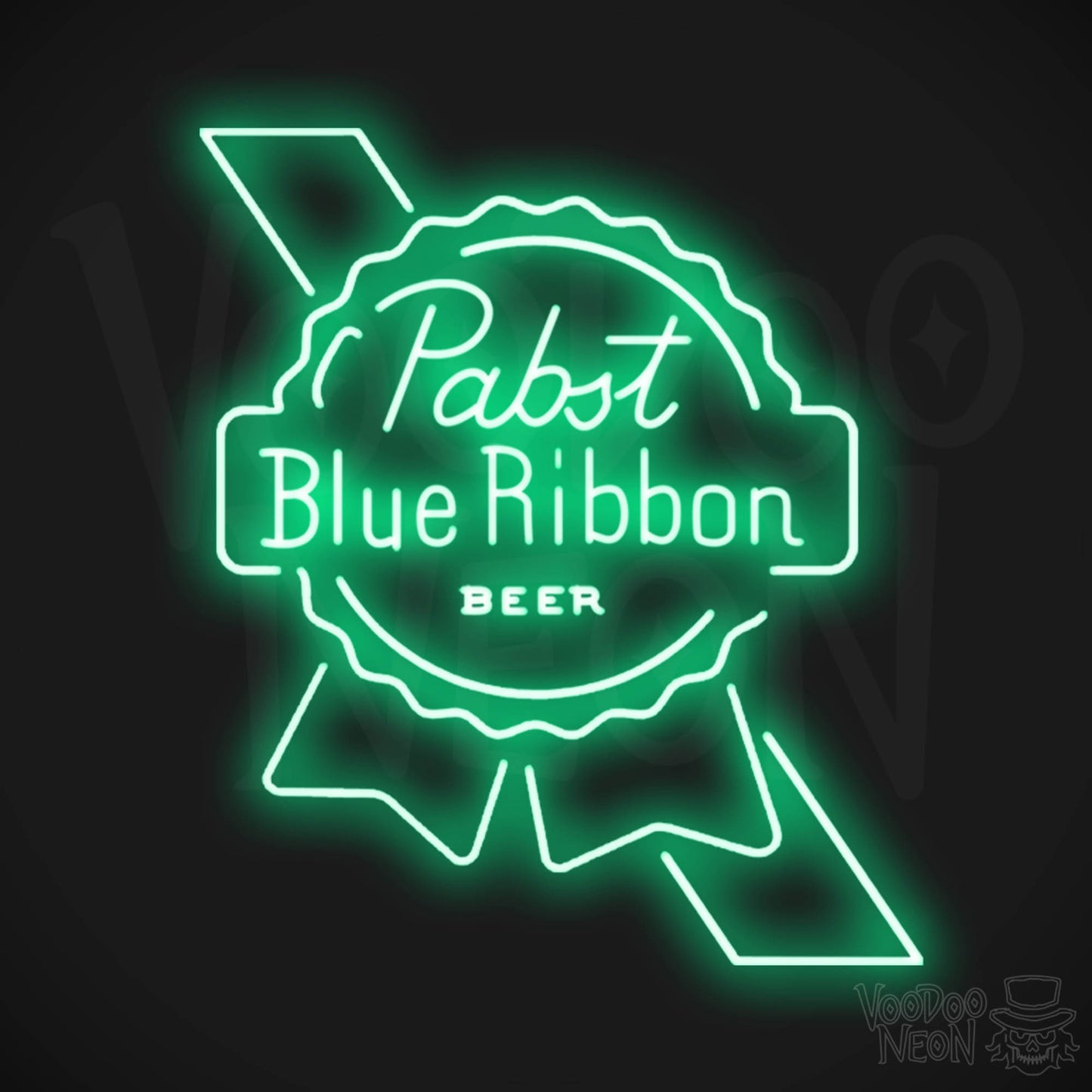 Pabst Blue Ribbon LED Neon - Green