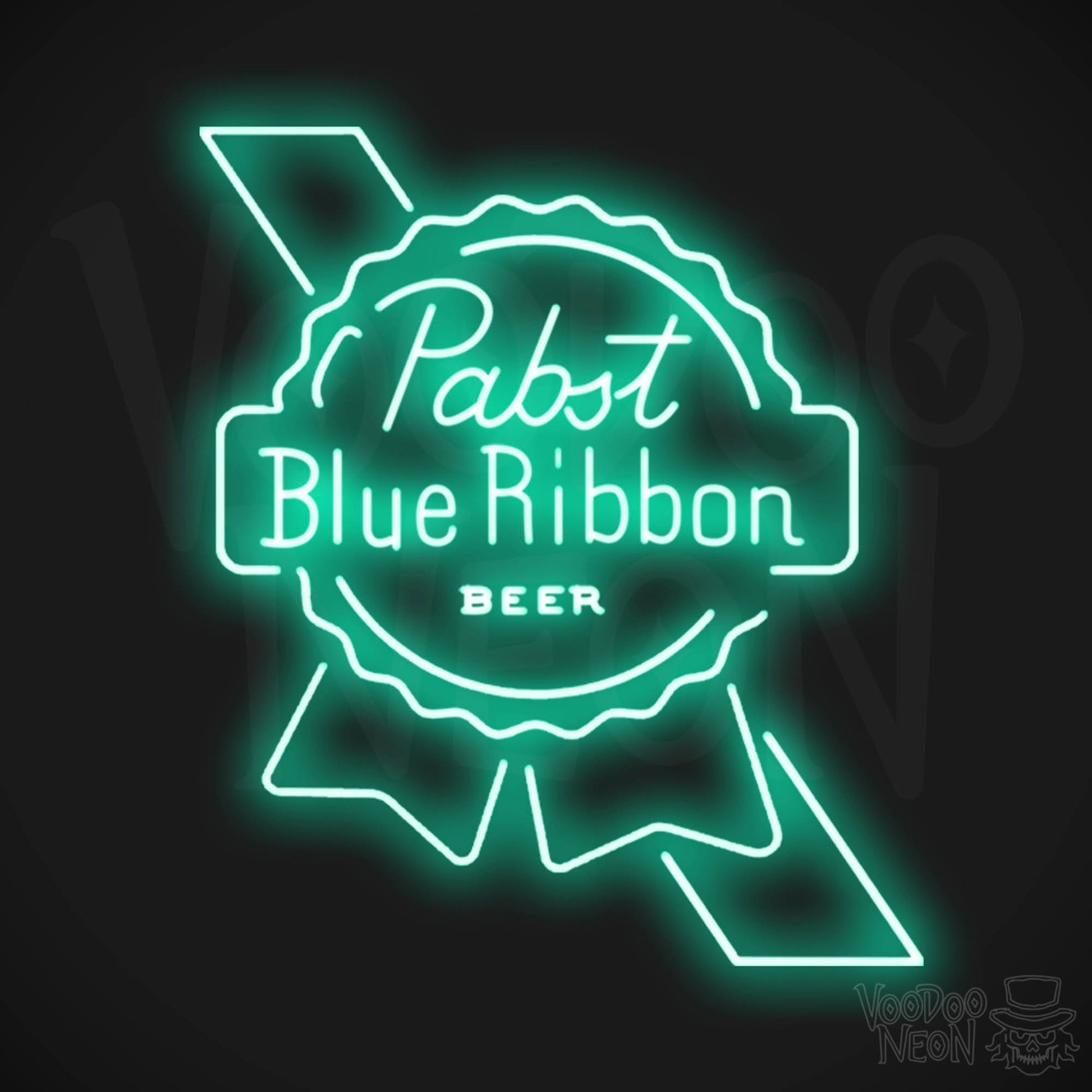 Pabst Blue Ribbon LED Neon - Light Green