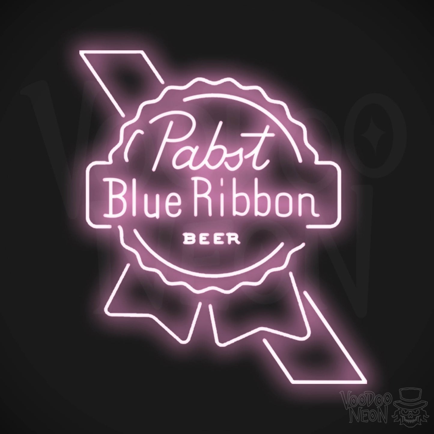 Pabst Blue Ribbon LED Neon - Light Pink