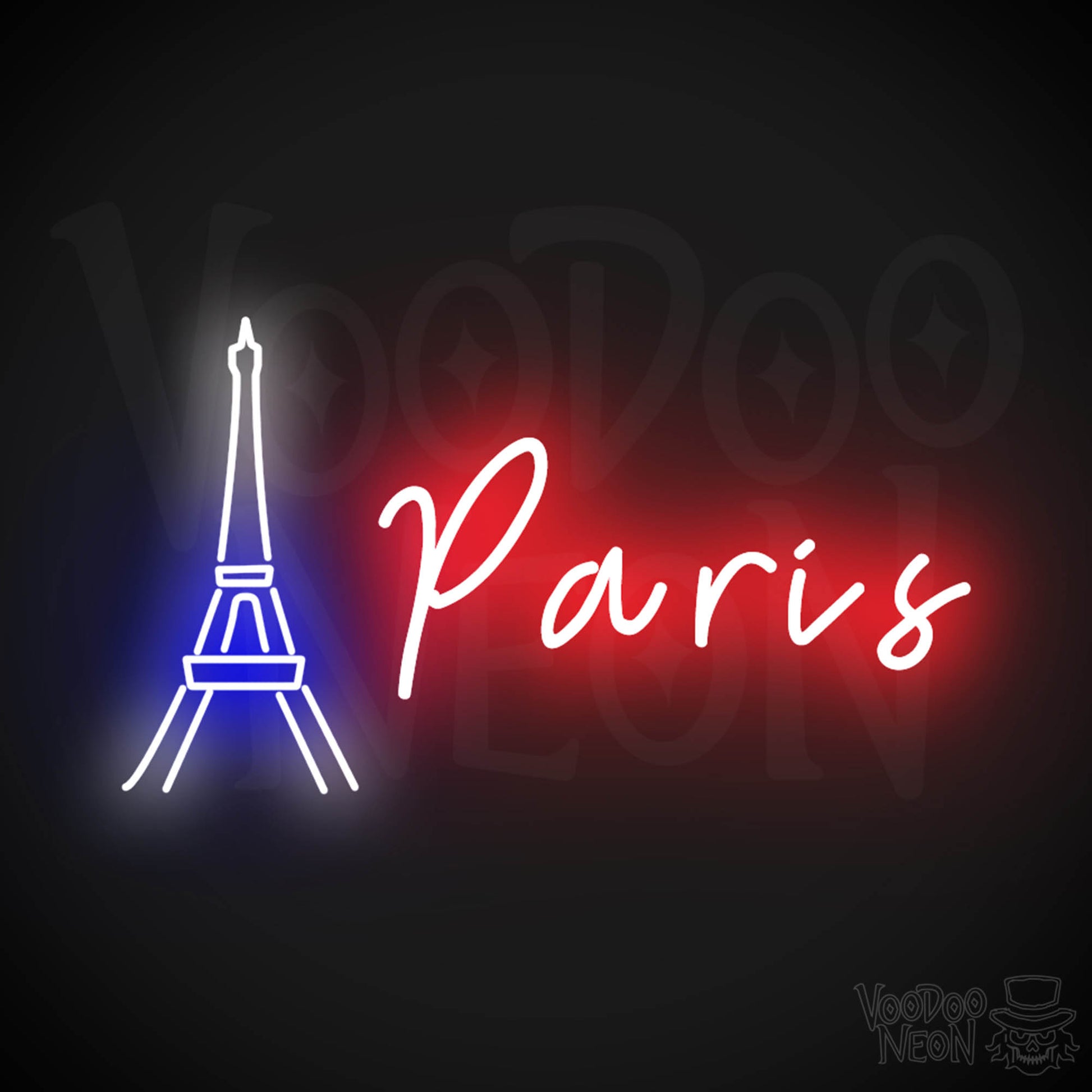 Paris Neon Sign - Neon Paris Sign - Wall Art - Color Multi-Color