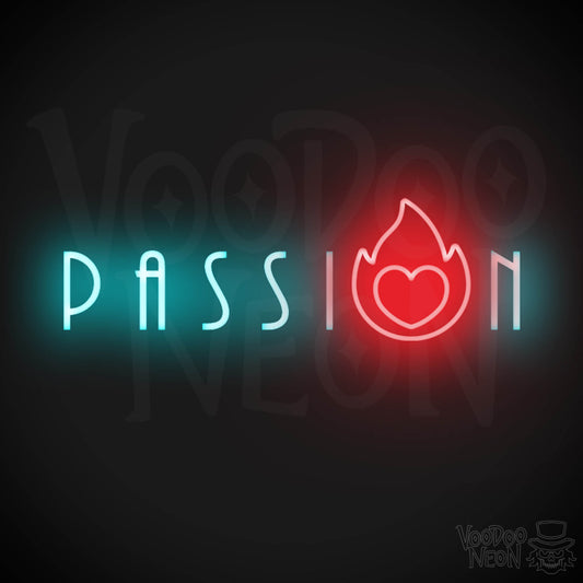 Passion Neon Sign - Neon Passion Sign - Color Multi-Color