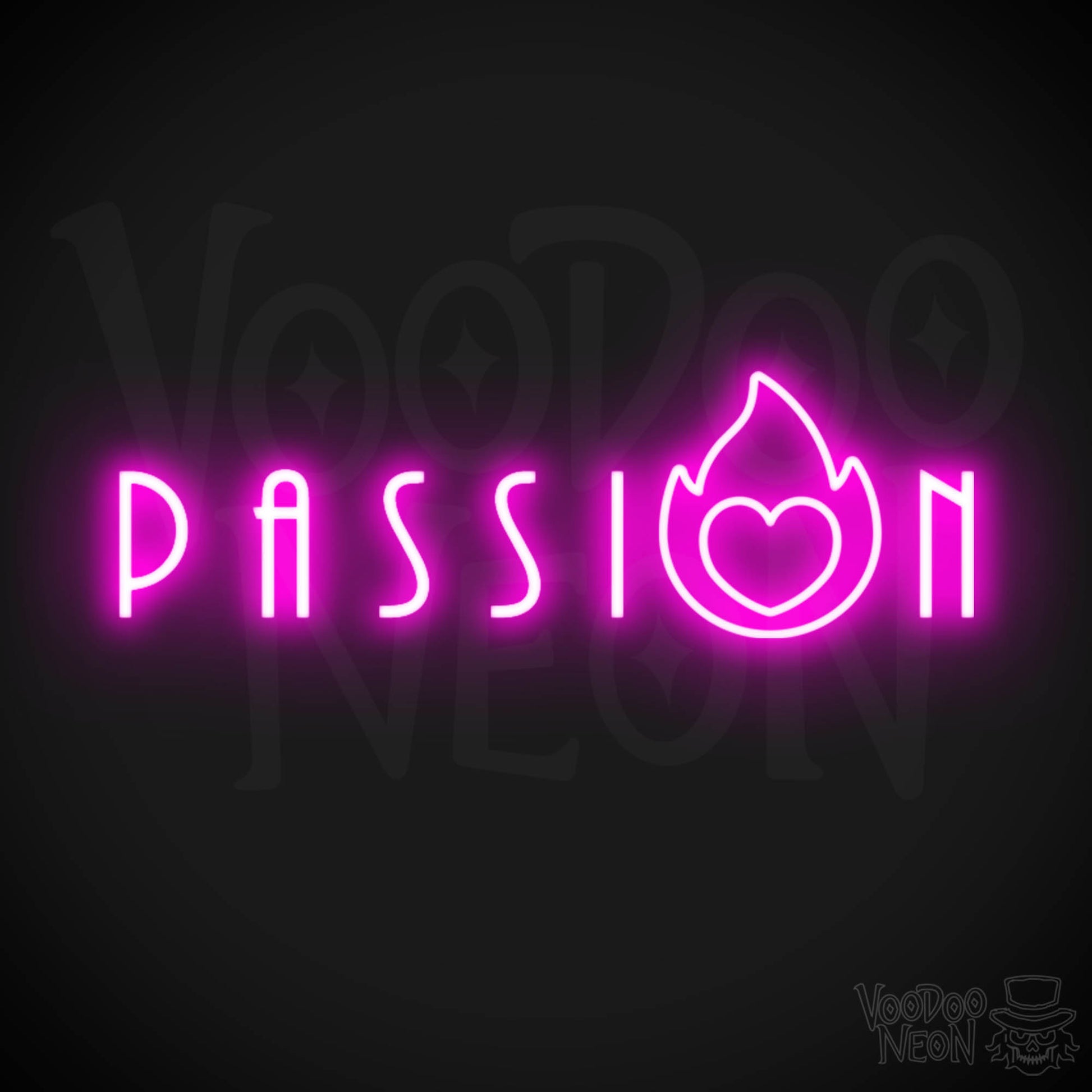 Passion Neon Sign - Neon Passion Sign - Color Pink