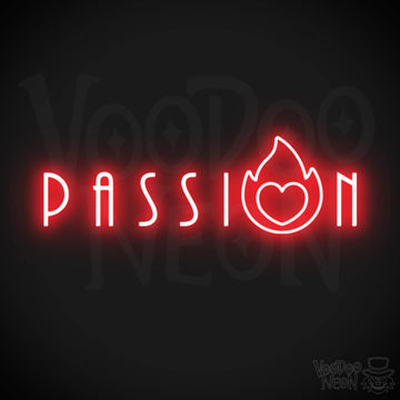 Passion Neon Sign - Neon Passion Sign - Color Red