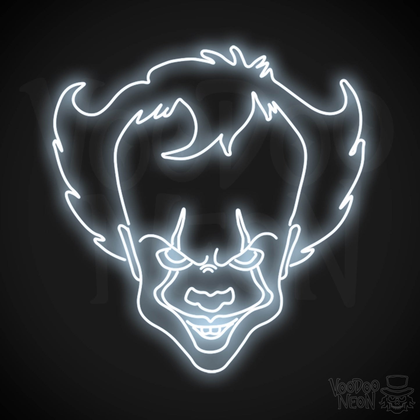 Pennywise Neon Sign - Neon Pennywise Sign - Color Cool White
