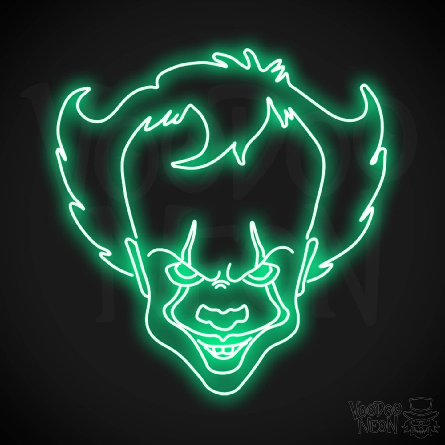 Pennywise Neon Sign - Neon Pennywise Sign - Color Green